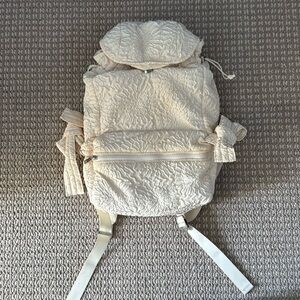 Zara floral textured backpack